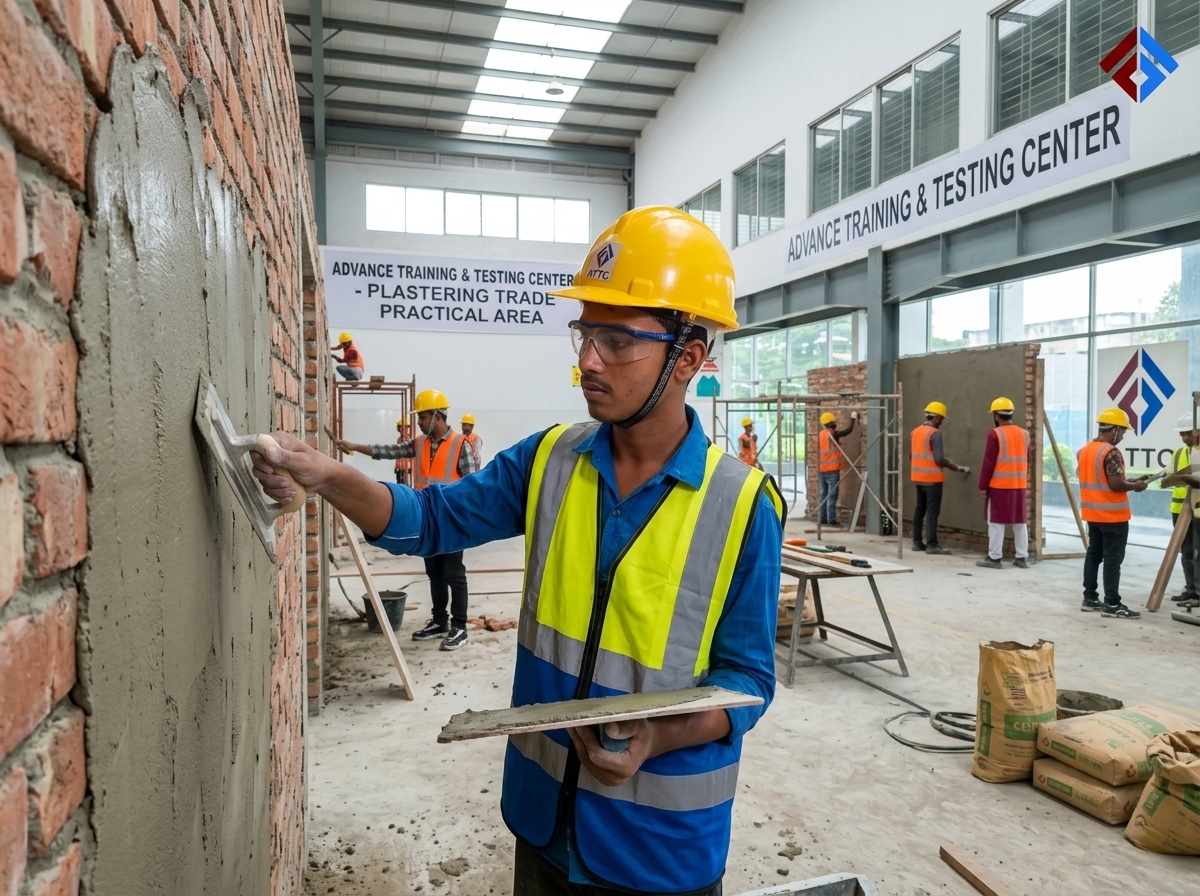 Plasterer vocational course at ATTC